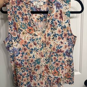 Another Love Multicolor Floral Blouse